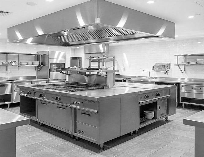 Instalación cocinas profesionalespara restaurantes  para restaurantes, hoteles, hospitales, colegios hostelería en Barcelona