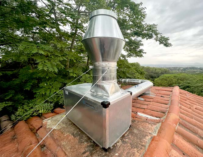 Instalación extractores de humos para restaurantes, hoteles, hospitales, colegios hostelería en Barcelona