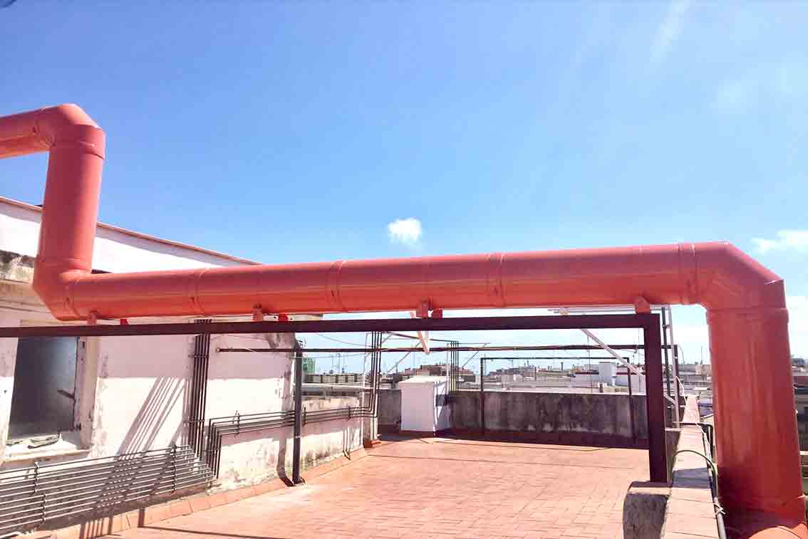 servicio urgente de instalación de extracción de humos para negocios en Barcelona para restaurantes, hoteles, bares, hospitales, colegios