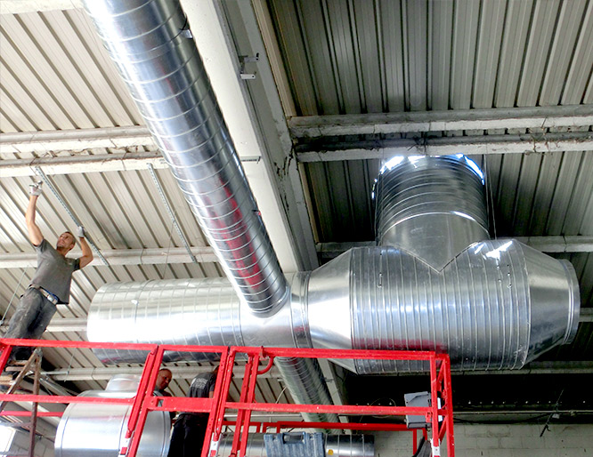 Conductos EI-30 para sistemas de ventilación y extracción en Barcelona para restaurantes, hoteles, bares, hospitales, colegios