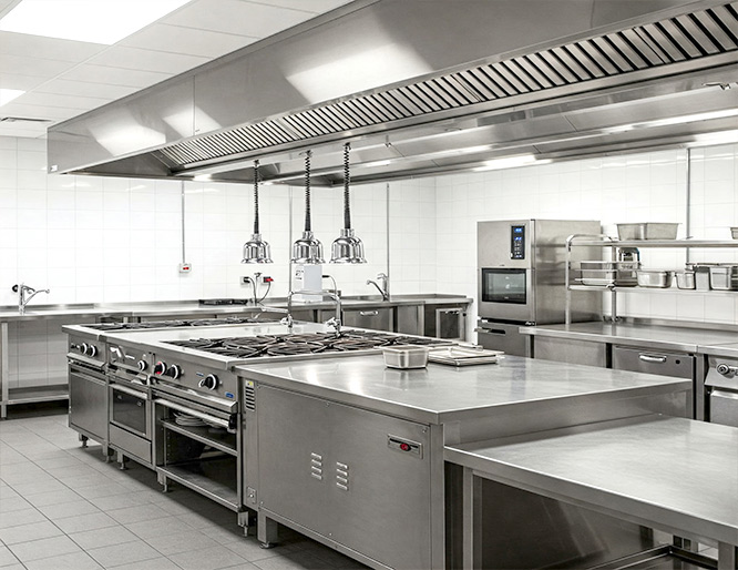 Instalación de cocinas industriales para restaurantes, hoteles, hospitales, colegios hostelería en Barcelona