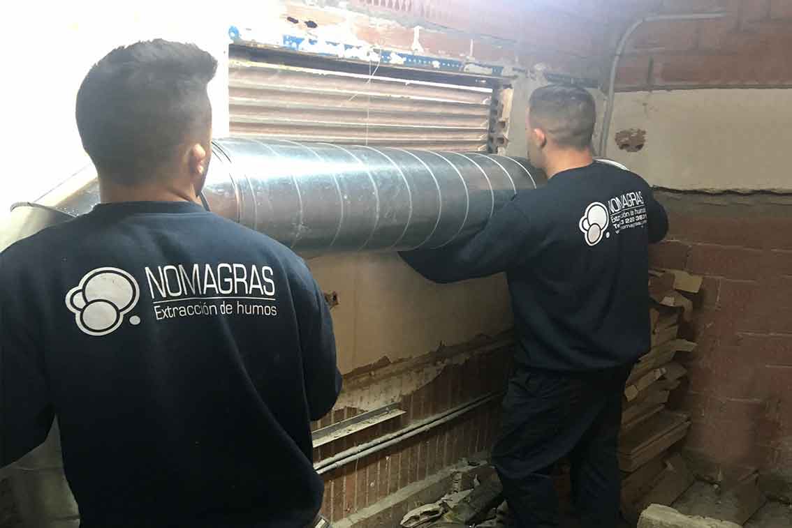 reparación Conductos EI-30 para sistemas de ventilación y extracción en Barcelona para restaurantes, hoteles, bares, hospitales, colegios