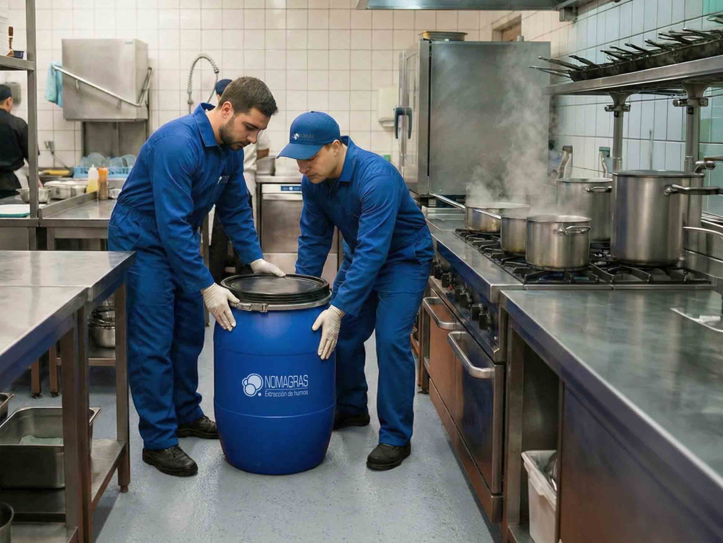retirada de aceite usado de restaurantes en Barcelona